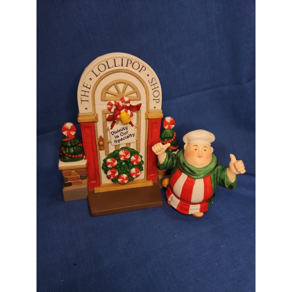 Dept 56 Merry Makers Monks Christmas Candy Maker Santa's Door‎ Vintage